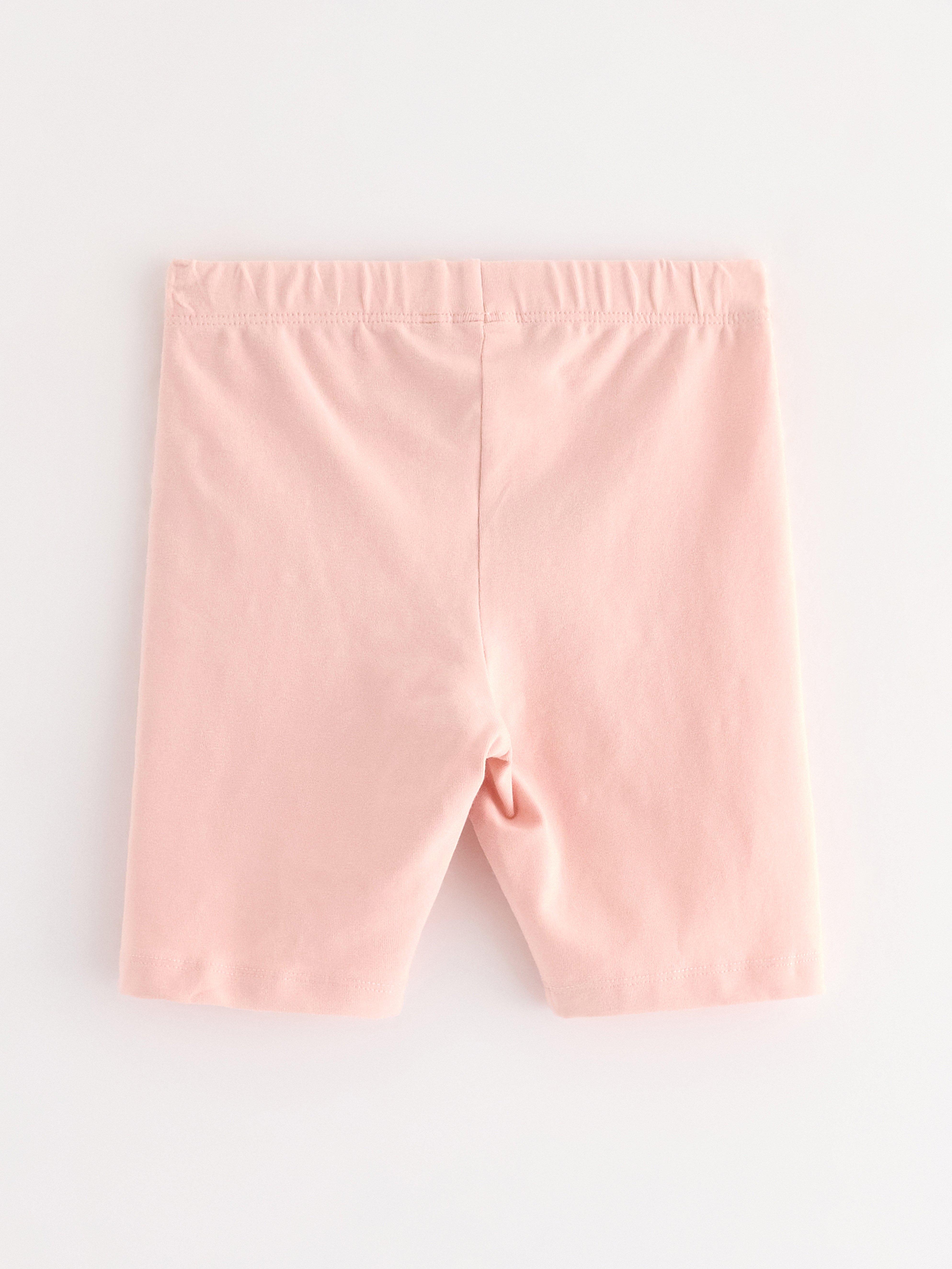 Pantalones de ciclismo rosa claro empolvado