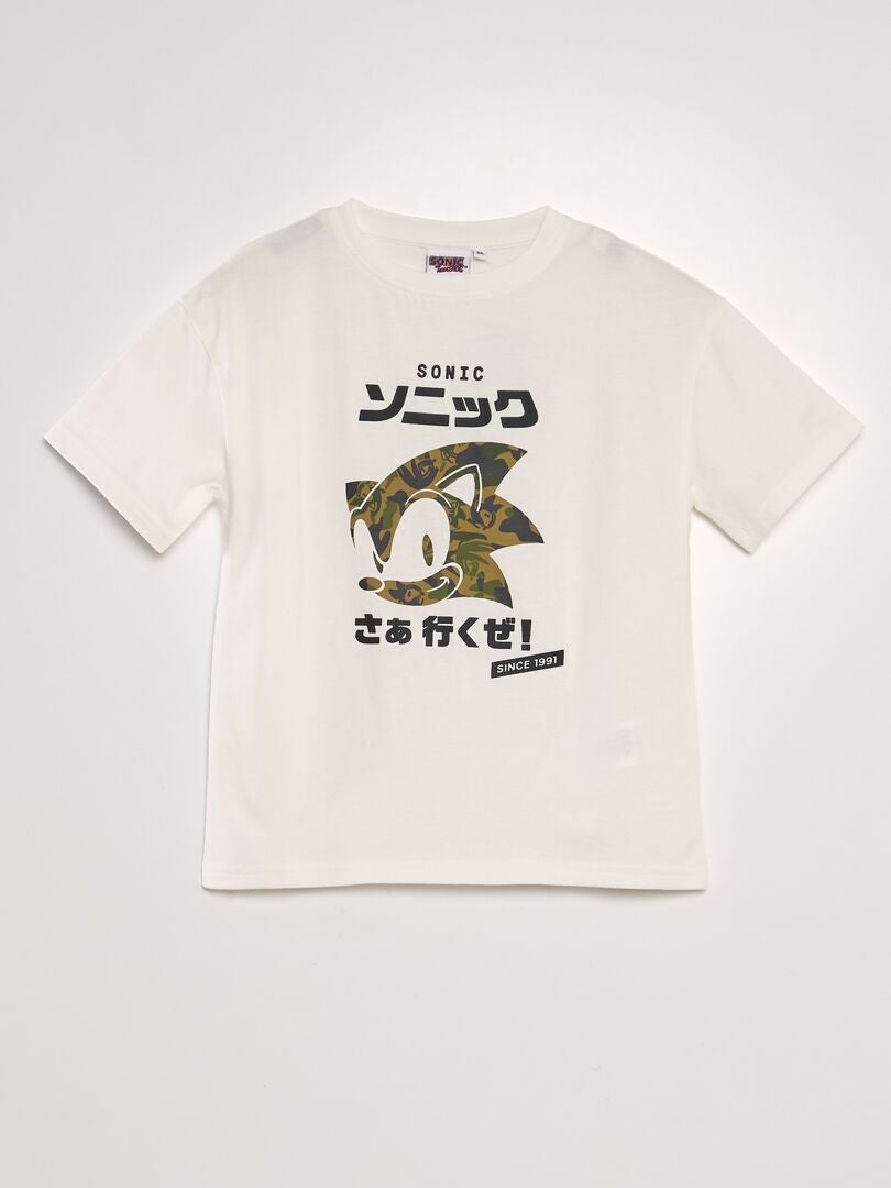 Camiseta 'Sonic' - BLANCA