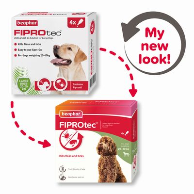 beaphar FIPROtec® Loppe- og flåtmiddel spot-on til hunde - L (20-40 kg)