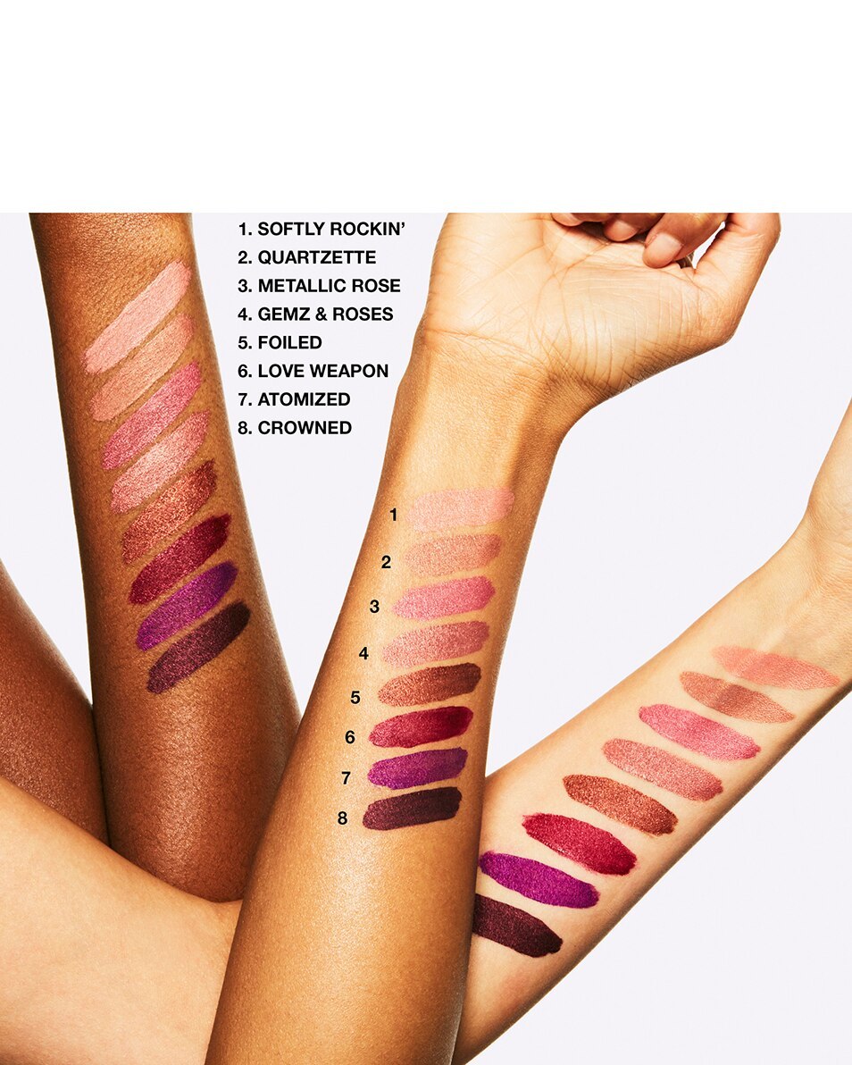 Ruj lichid mată MAC Retro Matte, metalizat, de lungă durată, 8 ore - fără aglomerație