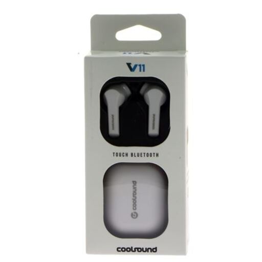 Écouteurs intra-auriculaires TWS V11 Touch Bluetooth 5.0 Coolsound Blanc