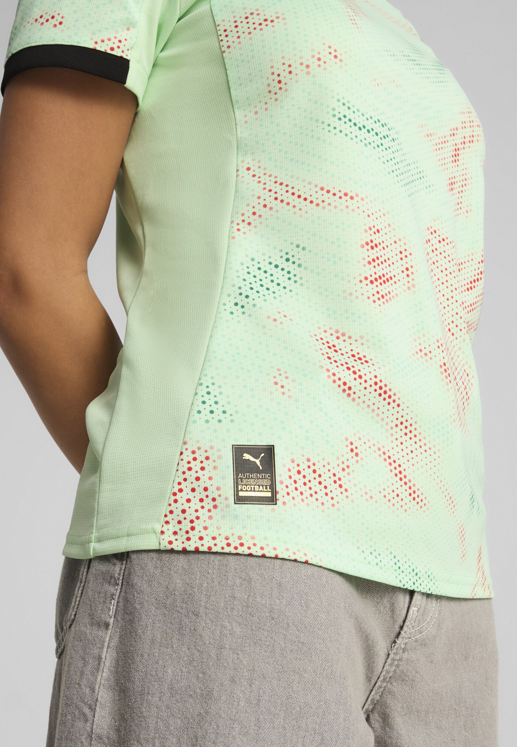 Puma FPF PORTUGAL UIT WN SHERSEY REPLICA W - Kleding van het nationale team - fris mintgroen/zwart