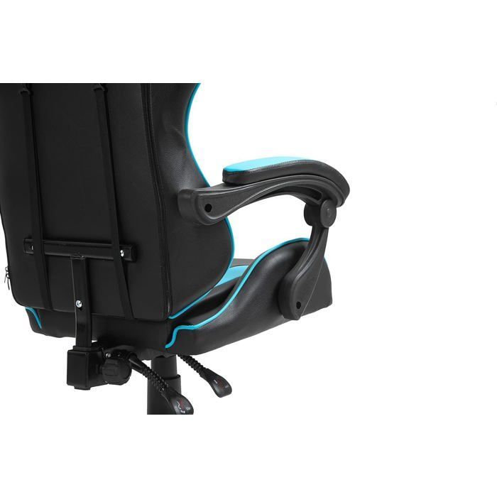 Silla de oficina giratoria ergonómica MCC Direct, silla para videojuegos, azul