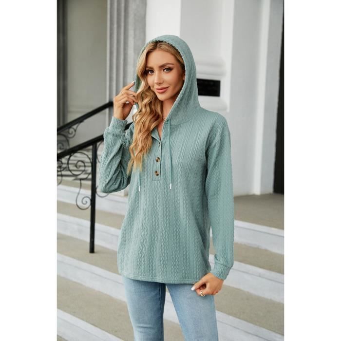 Sweat à Capuche Femme INSFITY - Bordeaux - Manches Longues - Automne/Printemps