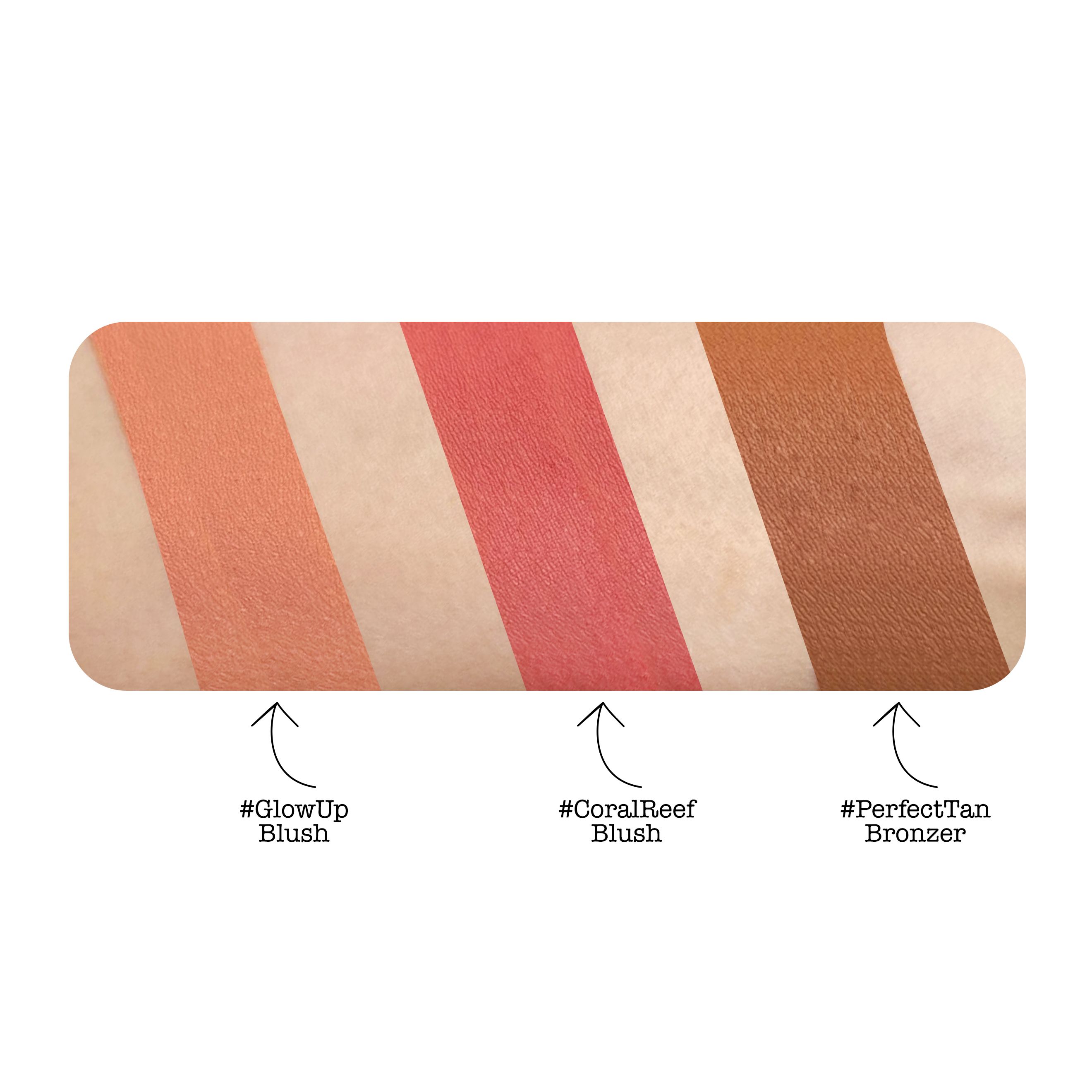 Tropics vaigu sārtuma un bronzera palete Sejas bronzeri