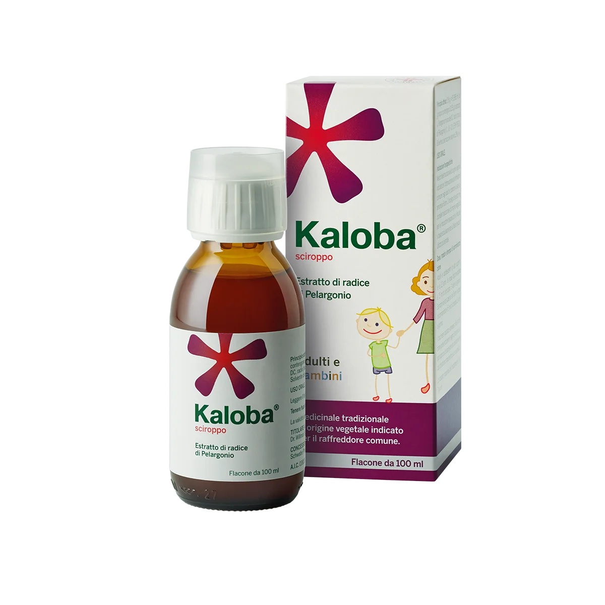 Jarabe de kaloba para adultos y niños 20 mg/7,5 ml 100 ml Para la tos y los resfriados