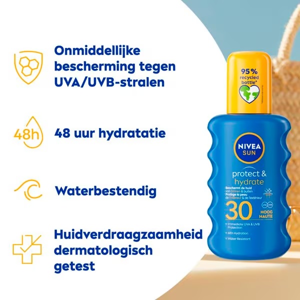 NIVEA Sun Protect & Hydrate sprej za sunčanje SPF30 200 ml