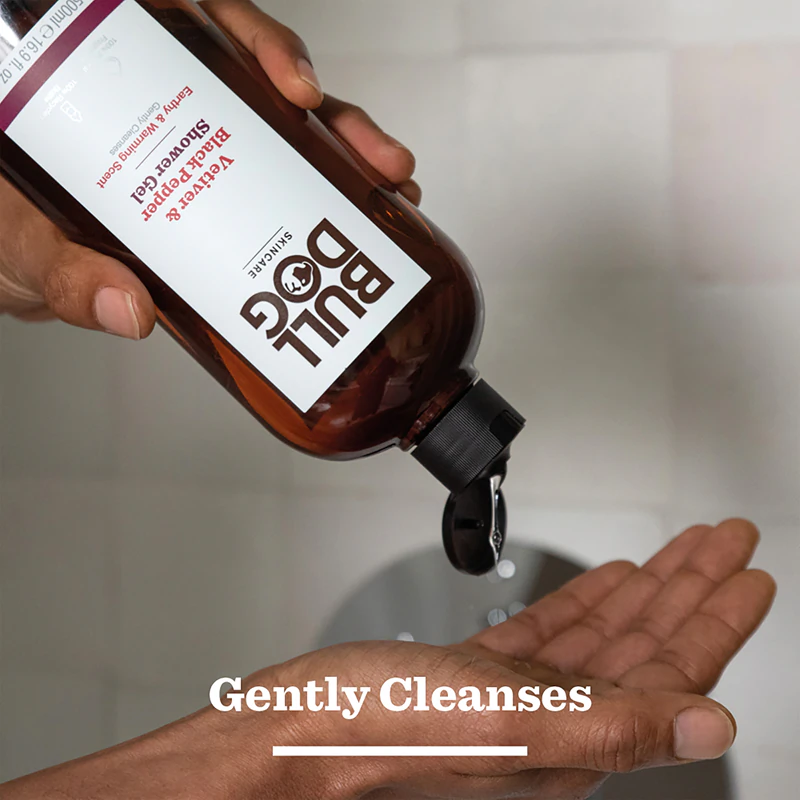 Gel de Banho Bulldog Vetiver e Pimenta Preta para Homens