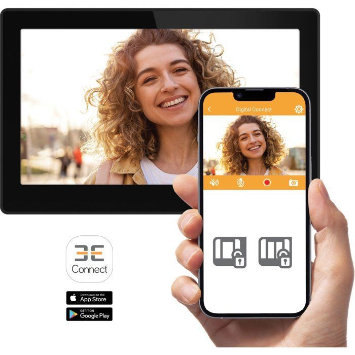 Videocitofono cablato con accesso tramite impronta digitale - EXTEL - Digital Connect - Visione notturna - Angolo di visione di 130°