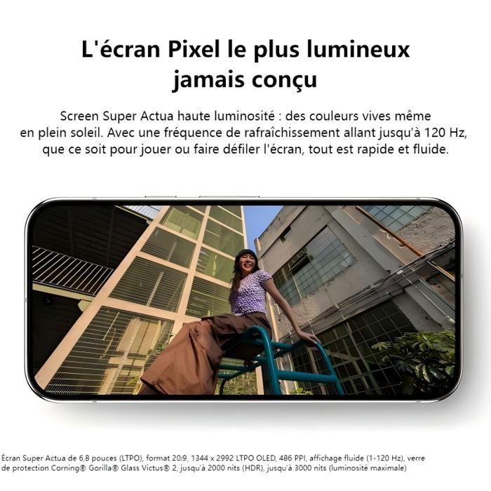 Smartphone GOOGLE Pixel 9 Pro XL de 256 GB, 5G, blanco, SIM única - Versión para EE. UU. (Estados Unidos)