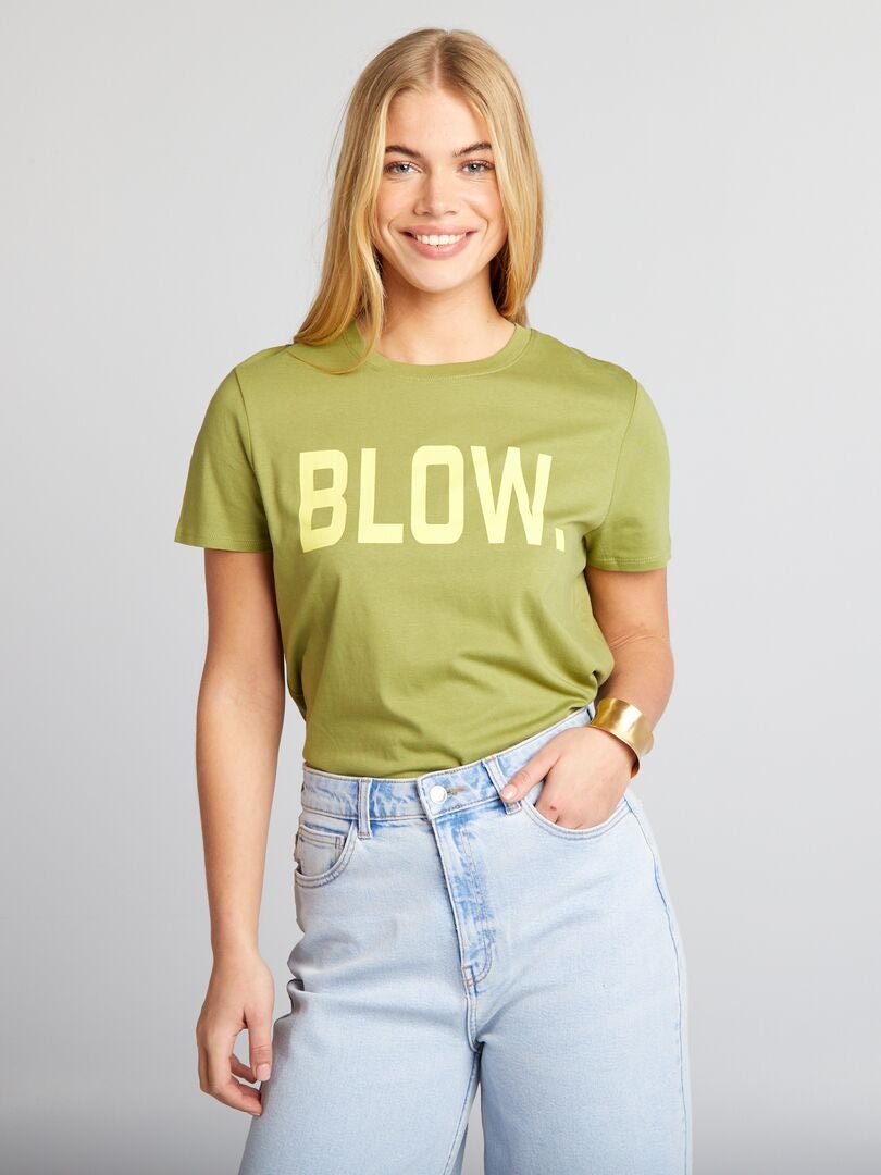 'Hearts' T-shirt - KHAKI