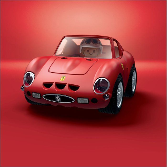 Playmobil 71856 Ferrari 250 GTO, Playmobil Kultautos, Oldtimer, 29 Teile, Kinder, ab 14 Jahren