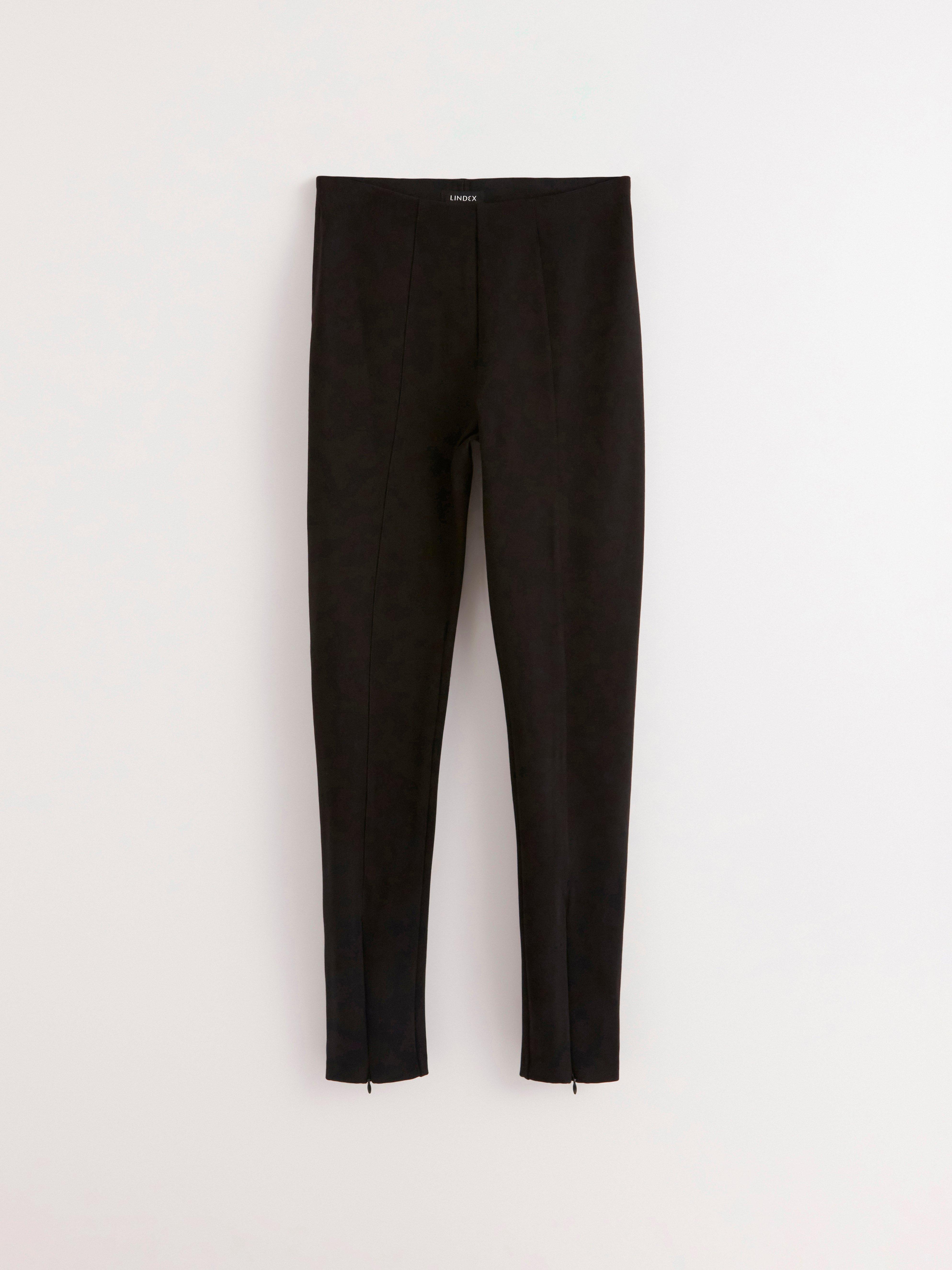 Leggings de punto de talle alto negros