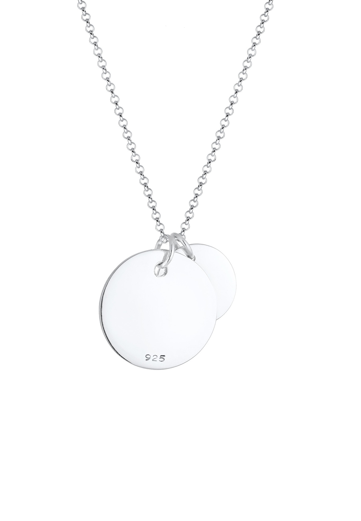 Elli Femme Duo de Plaquettes en Argent Sterling 925