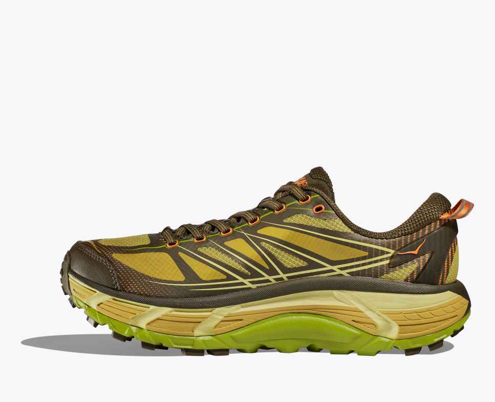 HOKA Mafate Speed 2 Sötét olíva / Arany zuzmó