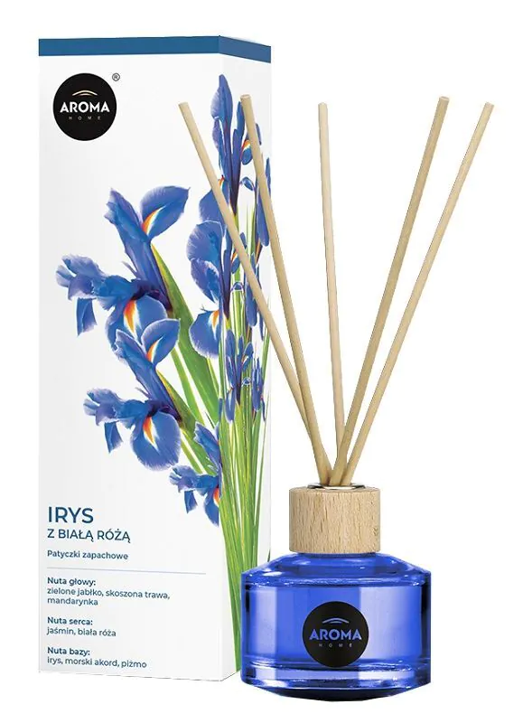 Aroma Home Sticks Patyczki Zapachowe Irys z Białą Różą
