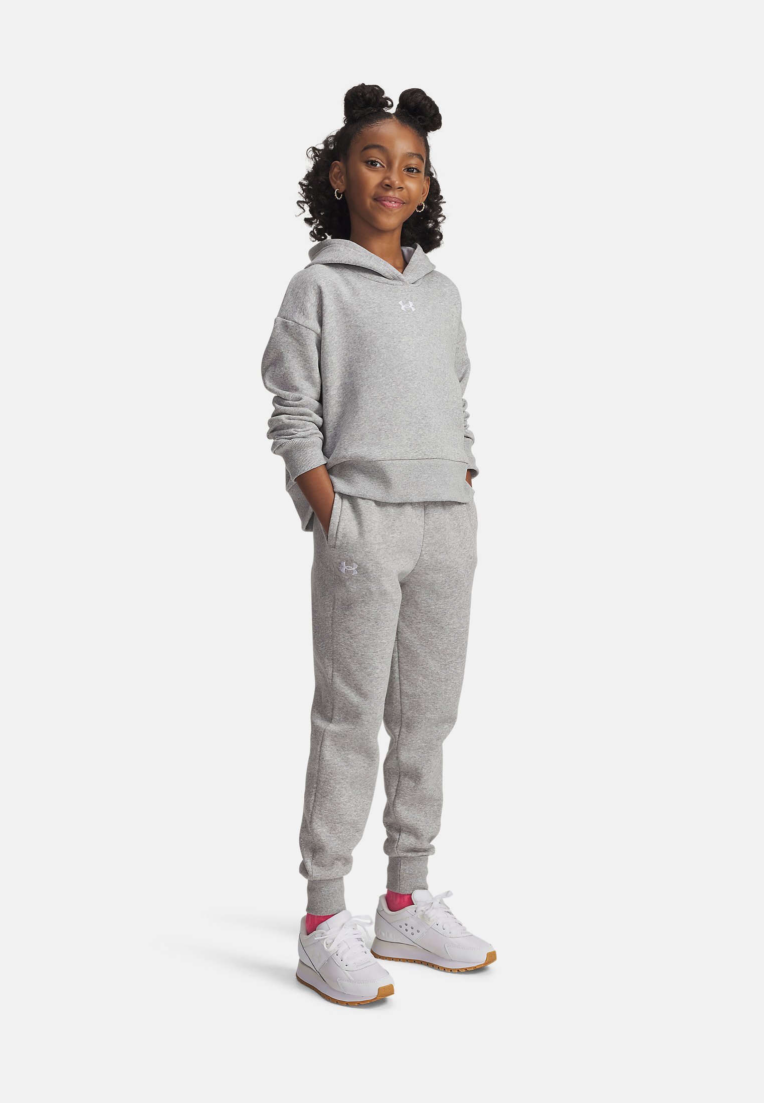 Under Armour RIVAL FLEECE - Trainingsbroek - lichtgrijs gemêleerd