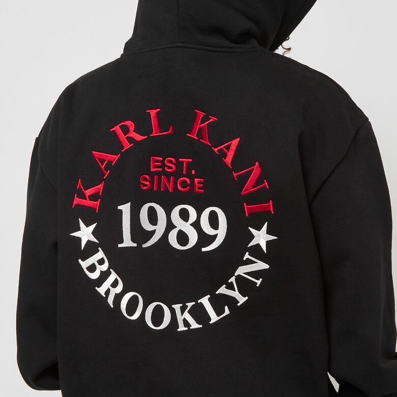 Chest Signature Oversize Full Zip Hoodie