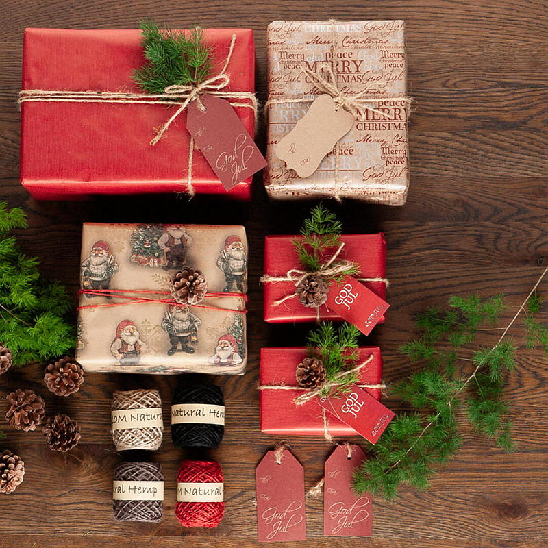Hem Julpapper 4 x 70 cm, Kraft