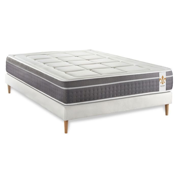 Juego de treinta lamas para base de cama de 140 x 190 cm, color blanco.
