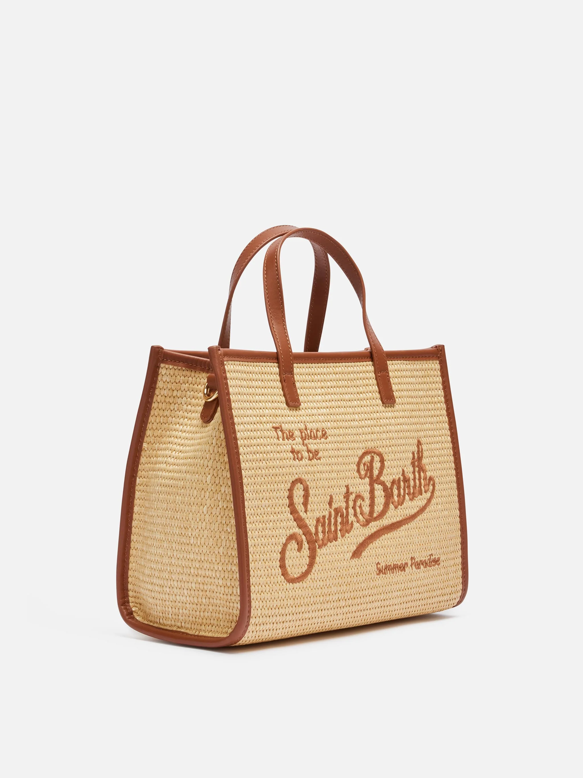 Vivian Midi handtas in beige stro-look