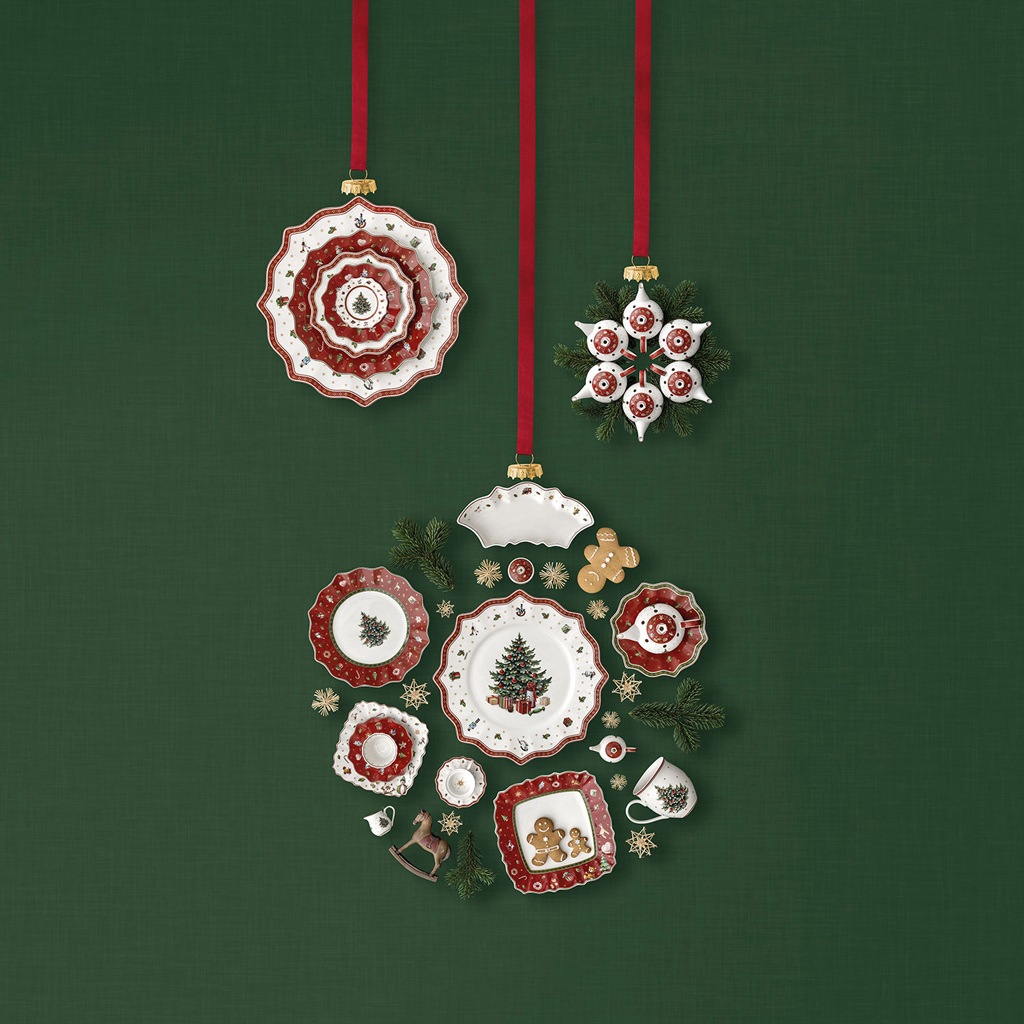 Service de table Villeroy & Boch « Ornements décoratifs », 3 pièces. Décoration « Toy's Delight » – 1 pièce.