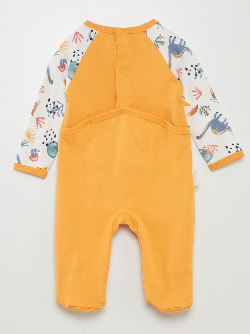 Dinosaurussen-onesie - GEEL