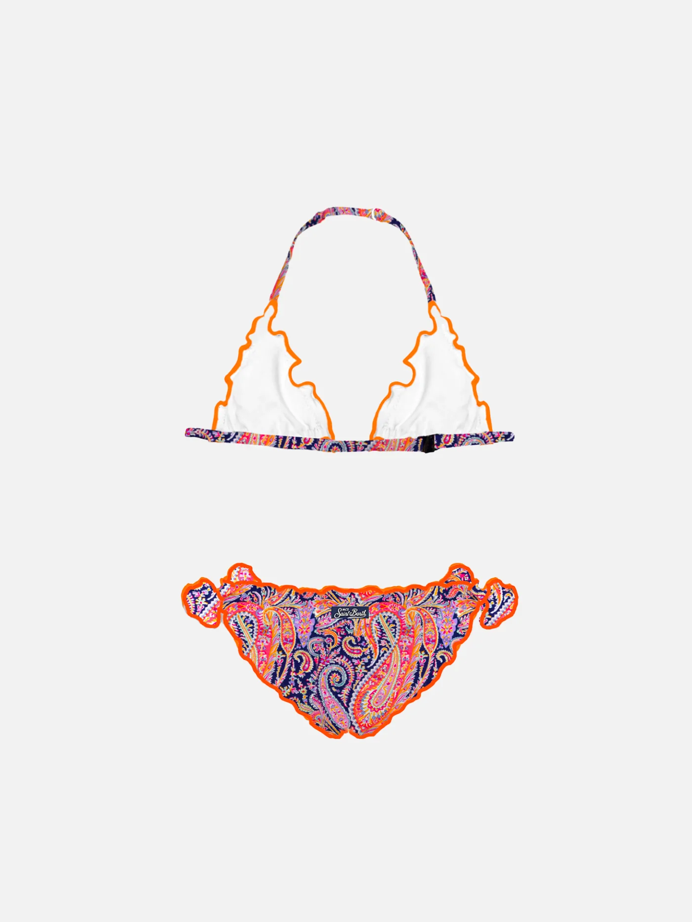 Bikini da bambina a triangolo con stampa Liberty | EDIZIONE SPECIALE L