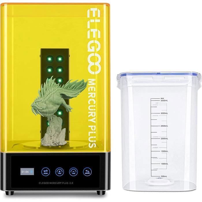 ELEGOO Mercury Plus V2.0 2-in-1 was- en uithardingsmachine voor harsmodellen van Mars Photon S 3D-printers, Mono LCD/DLP/SLA