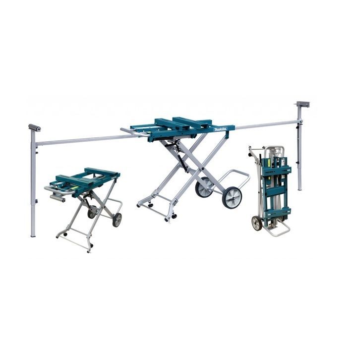 Werkbankwagen - MAKITA - DEAWST05 - Aluminium - 4 wielen - Compatibel met links- en linksdraaiende zagen