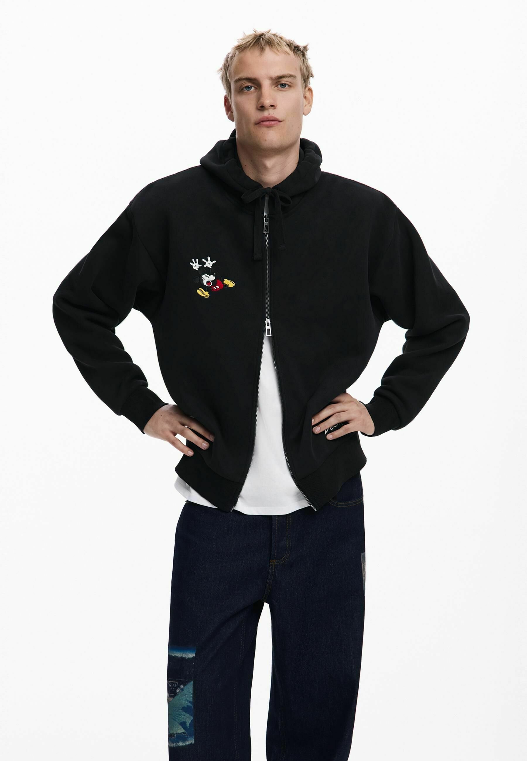 Desigual MICKEY MOUSE™ - Sweatshirt met rits - zwart