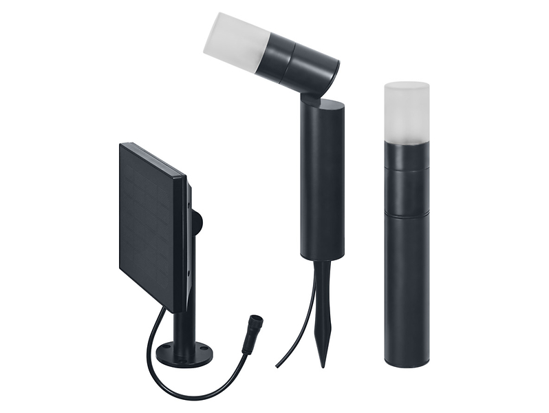 Lampa solarna wbijana w zmienię Smart BT LED czarna