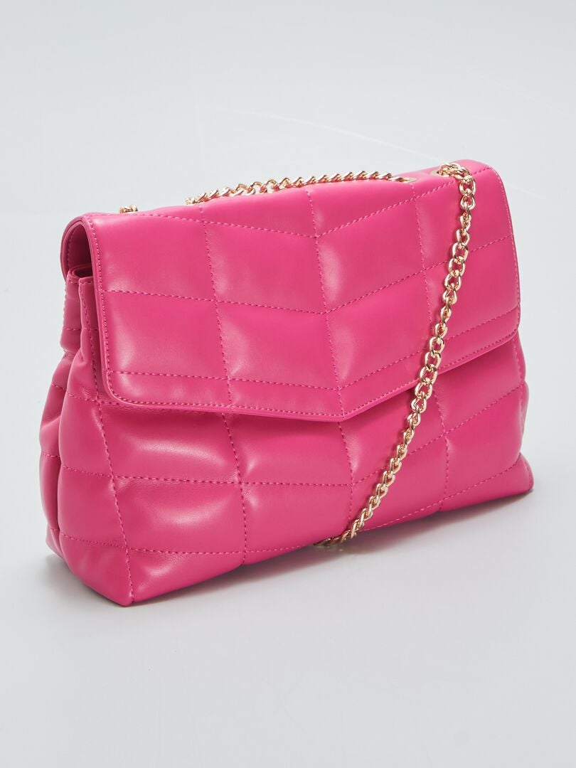 Bolsa de ombro acolchoada - ROSA