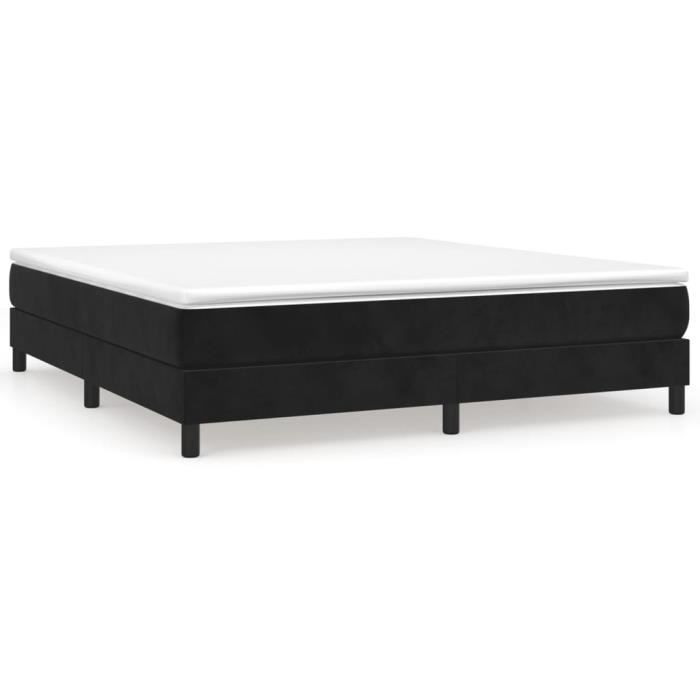 BET Federkernmatratze aus schwarzem Samt, 160 x 200 cm, BET9472646161017