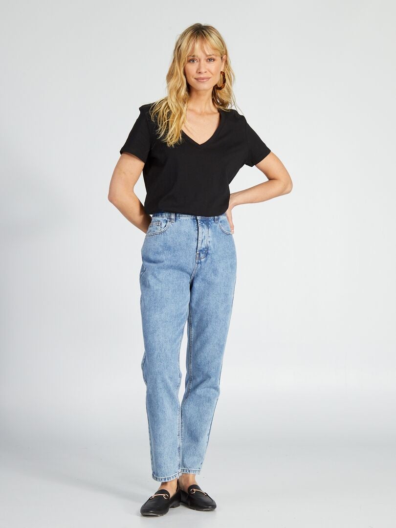 Eenvoudig T-shirt - zwart
