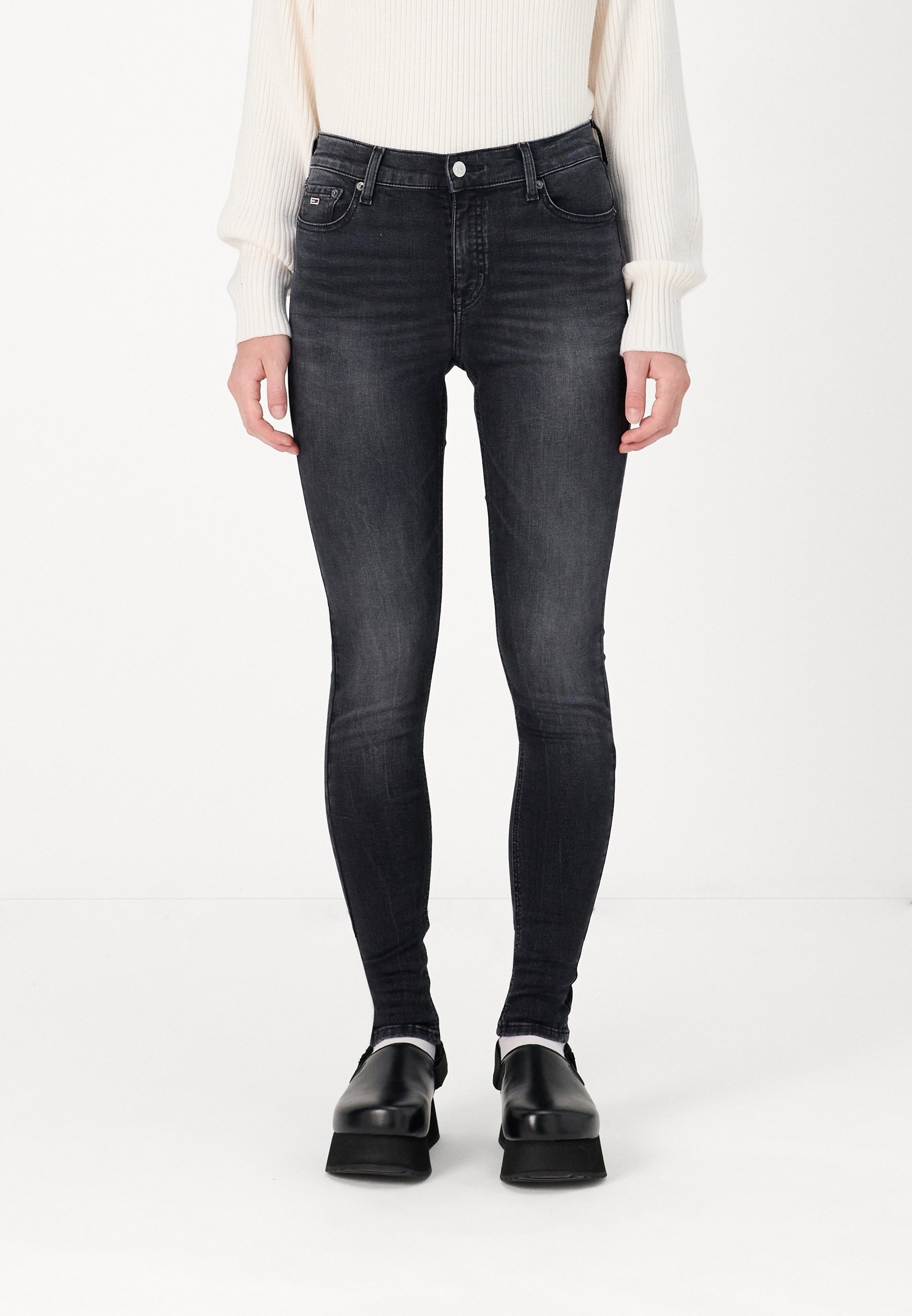 Tommy Jeans Skinny Fit Jeans - zwarte denim