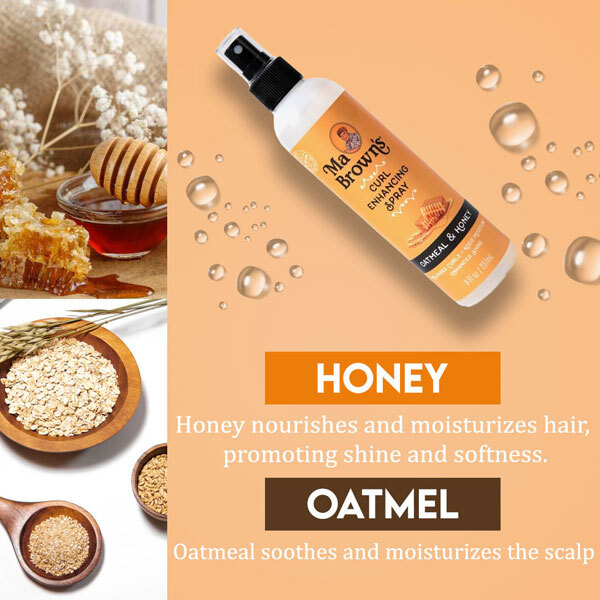 Ma Browns göndörítő spray zabpelyhes és mézes kivonattal