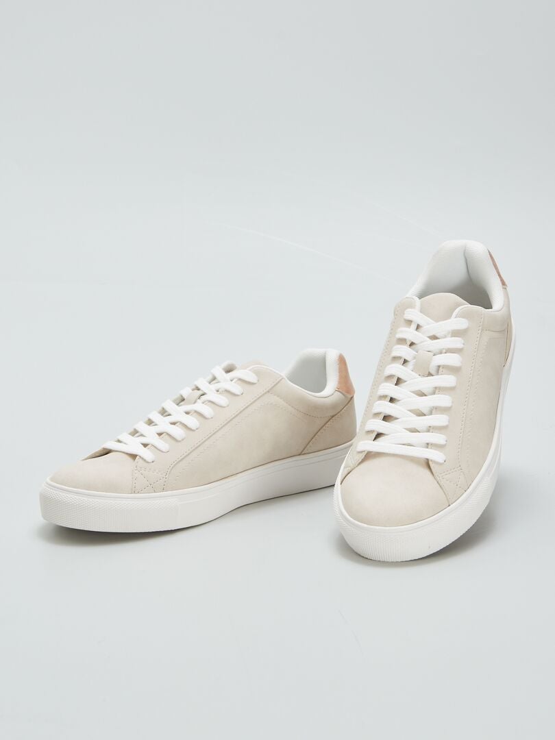 Lage sneakers - BEIGE