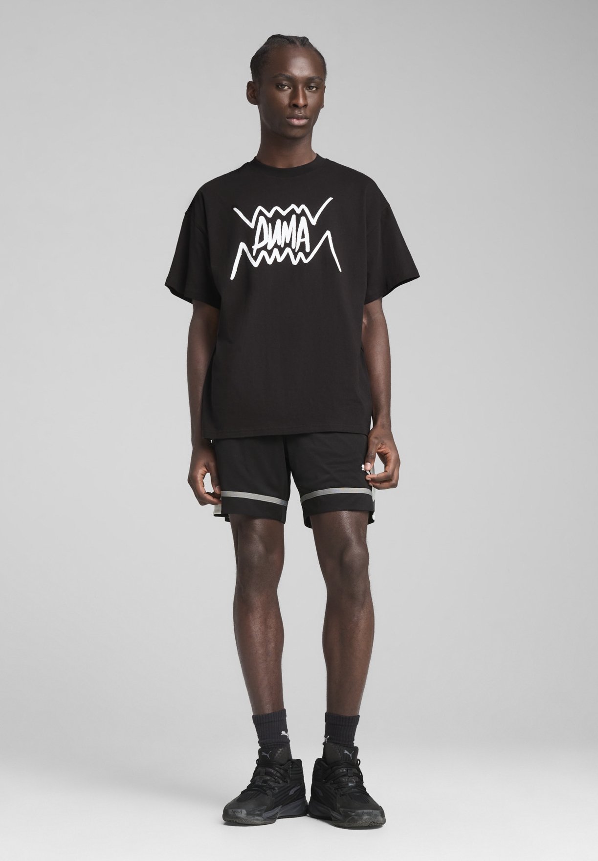 Puma JAWS CORE BASKETBALL - T-shirt met print - zwart