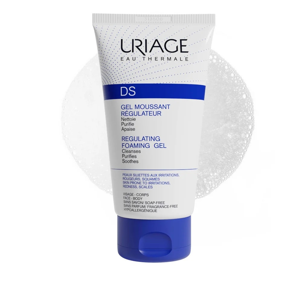 URIAGE Uriage DS Gel Nettoyant Regulating Cleansing Gel 150 ml Tundlikule ja ärritunud nahale
