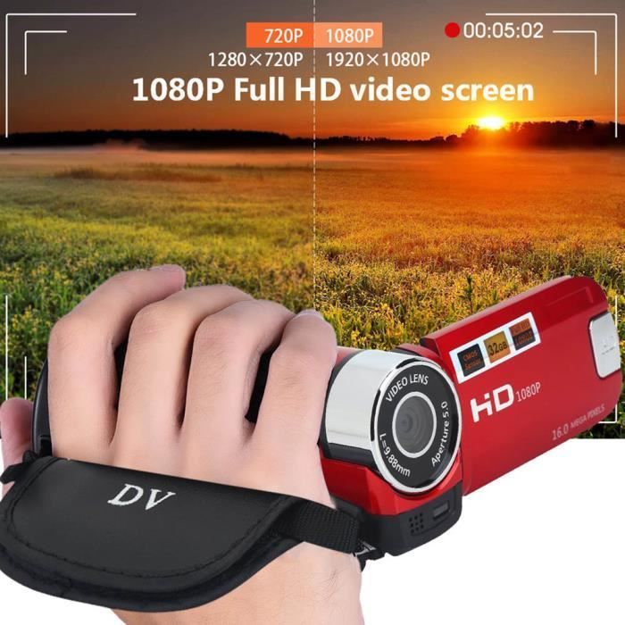 ESTANK 1080p DV Digital-Camcorder, Full HD, 270°-Drehung, 1080p 16x DV-Videokamera