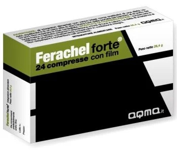 Ferachel Forte 24 filmomhulde tabletten, ijzersupplement