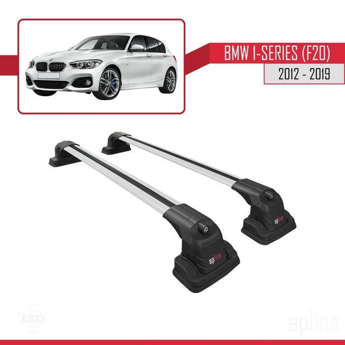 Barras de techo - ACE-3 - Compatible con BMW Serie 1 (F20) 2012-2019 - Aluminio - 2 barras - Carga útil < 300 kg