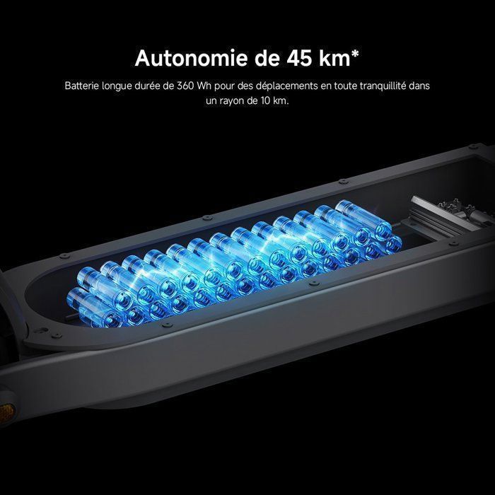 Patinete eléctrico Xiaomi Elite: autonomía de 45 km, velocidad máxima de 25 km/h, reducción de vibraciones, potencia nominal de 400 W.