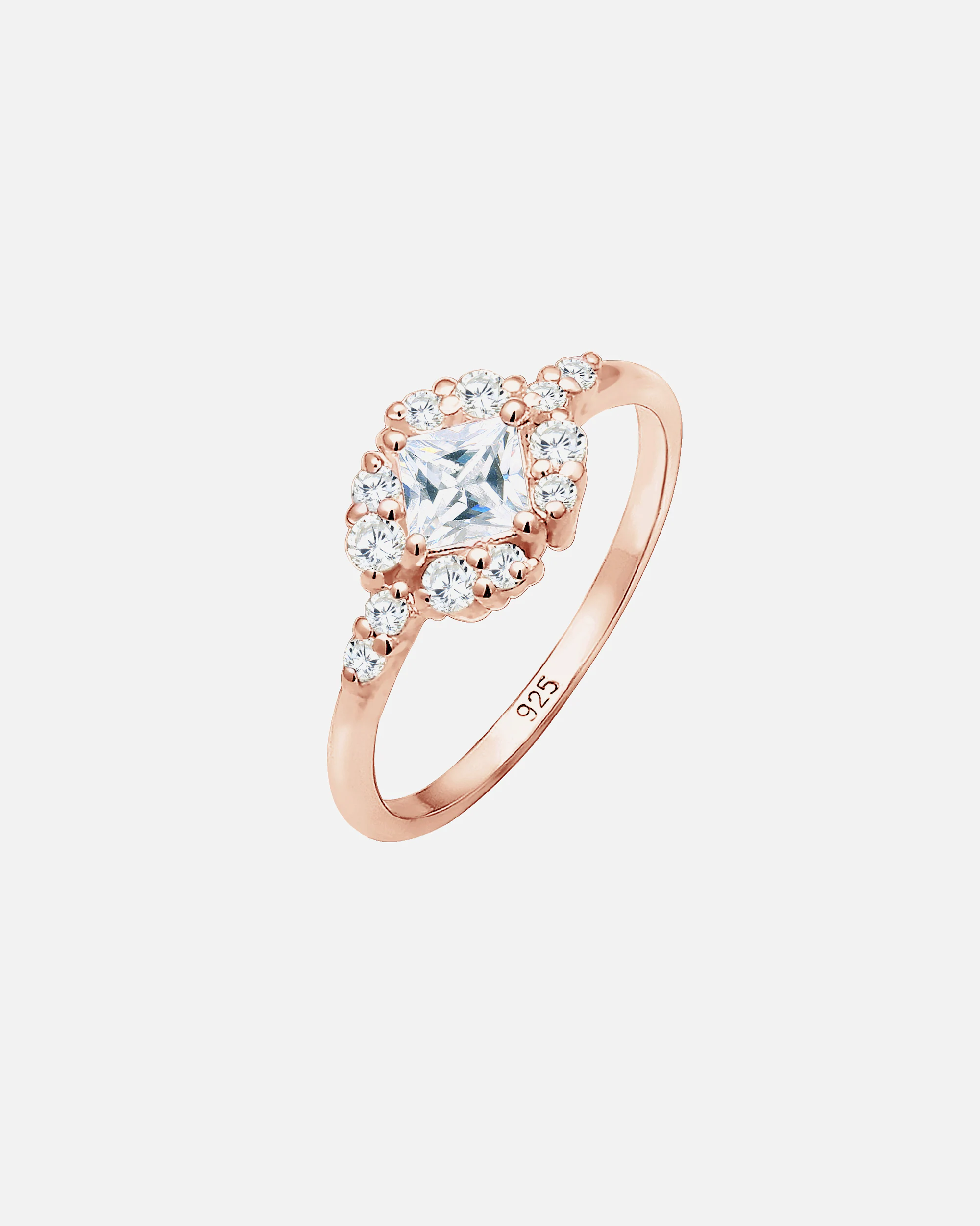 Elli PREMIUM Anneau d'enclenchement Cristaux Zircone Bague Femme - (925/1000) Argent