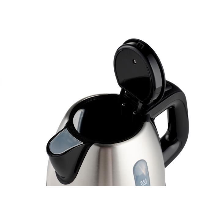 Hervidor eléctrico TEFAL, 0,8 L, 2200 W, base giratoria, fácil apertura, luz indicadora, apagado automático BI812510