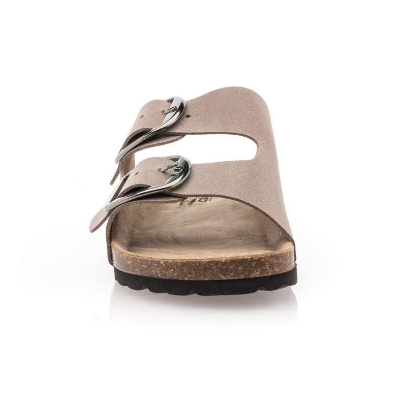 Sandali da donna marroni / Scarpe aperte in punta