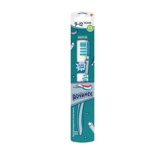 Aquafresh Advance szczoteczka do zębów dla dzieci w wieku 9-12 lat Soft