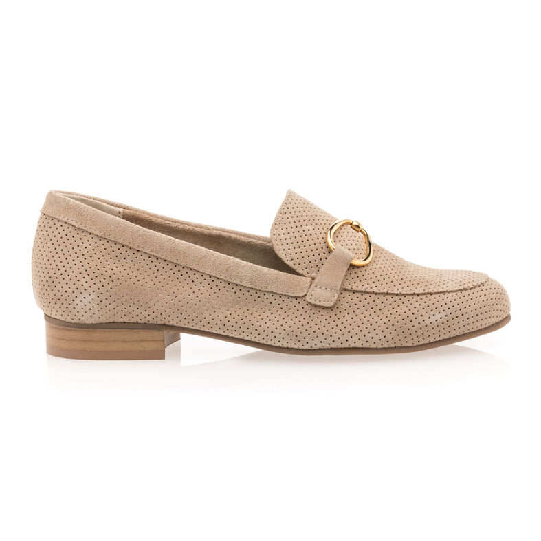 Mocassins / chaussures bateau Femme Beige