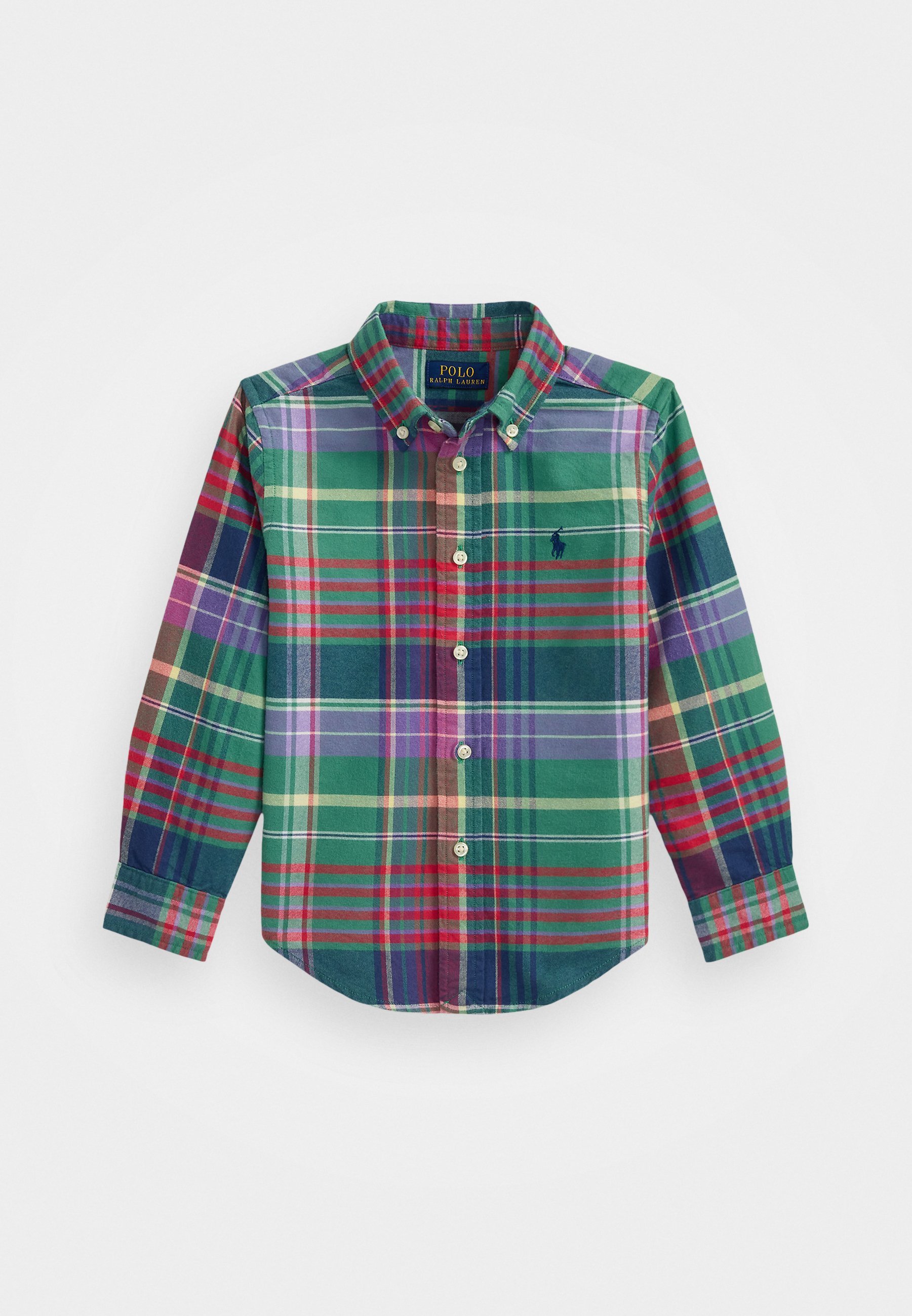 Chemise Oxford en coton brossé à carreaux Polo Ralph Lauren - Vert/Rouge/Multicolore